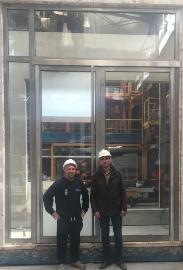 porte va et vient vitrée coupe feu