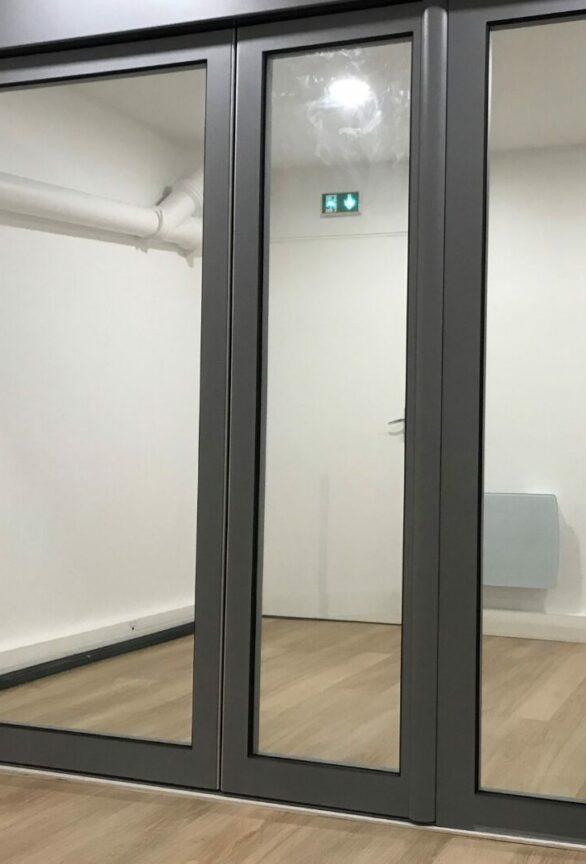 porte va et vient vitrée EI 60